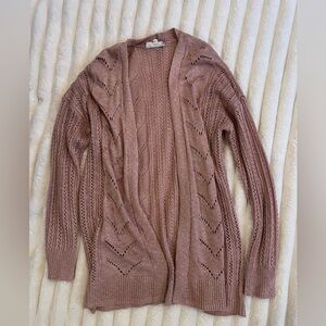 Pink Republic soft pink sweater with gorgeous detail
